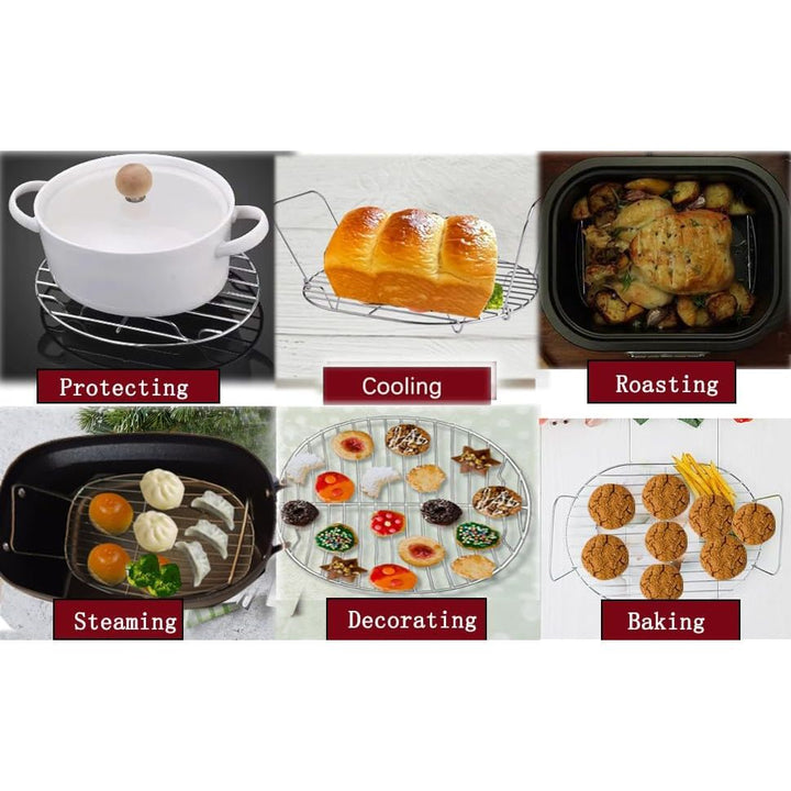 Steam and Roast Rack - Compatible with Ninja Foodi Possible Cooker Pro 8.5 Qt MC1000, MC1001, MC1010 Series Slow Cooker Crock Pot Stainless Steel - Just Closeouts Canada Inc.X0047RA729