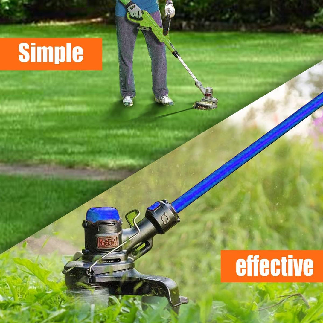 String Trimmer Line Replacement for Black + Decker, 30ft 0.065 String Trimmer Spool Replacement, AF - 100 Spool, Weed Eater Spool, Auto Feed Trimmer String(6 Spools+1 Spool Cap+1 Spring) - Just Closeouts Canada Inc.