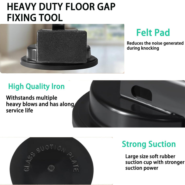 Suction Cup Floor Gap Fixer Tool with Felt Striking Pad - Just Closeouts Canada Inc.X004VR8O2Z