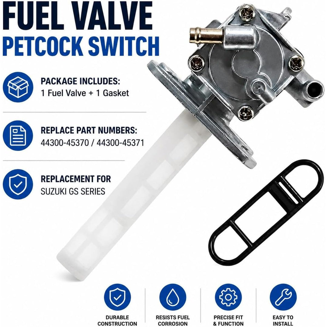 Suzuki Fuel Valve Petcock with Gasket – 44300-45370 - Just Closeouts Canada Inc.