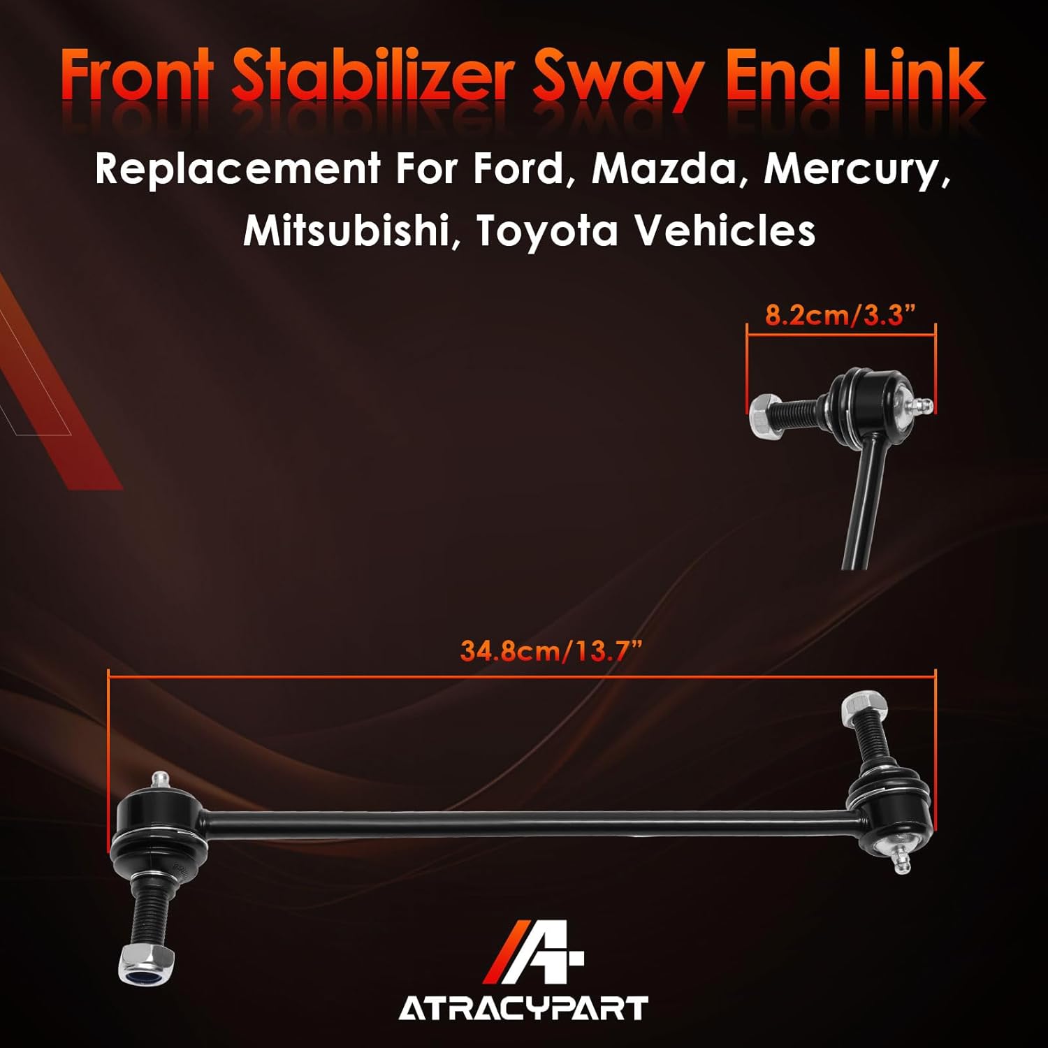 2-Piece Front Sway Bar Links For Chrysler Town & Country, Dodge Caravan, Ram C/V – K7258