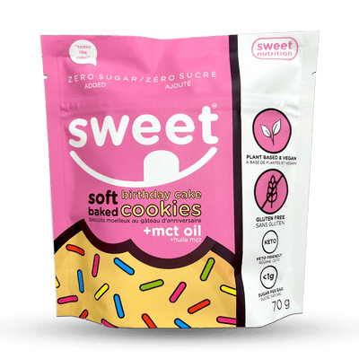 Sweet Nutrition Soft Baked Birthday Cake Cookies, 70g - Just Closeouts Canada Inc.