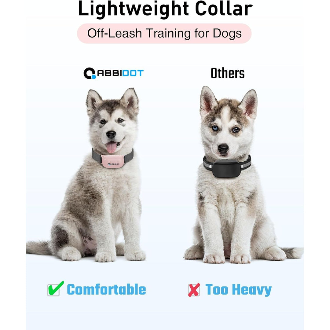 T20 Small Size Shock Collar (8 - 120 lbs) - 3000 Ft Dog Training Collar with Remote Waterproof Shock Collar, Pink - Just Closeouts Canada Inc.