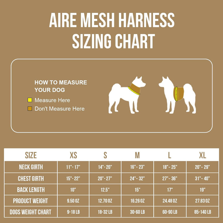 Tactical Dog Harness for Large Dog, Aire Mesh Dog Vest Harness, Breathable Military Dog Vests with Handles, Service Dog Vest for Walking Hiking Training (L, Brown) - Just Closeouts Canada Inc.