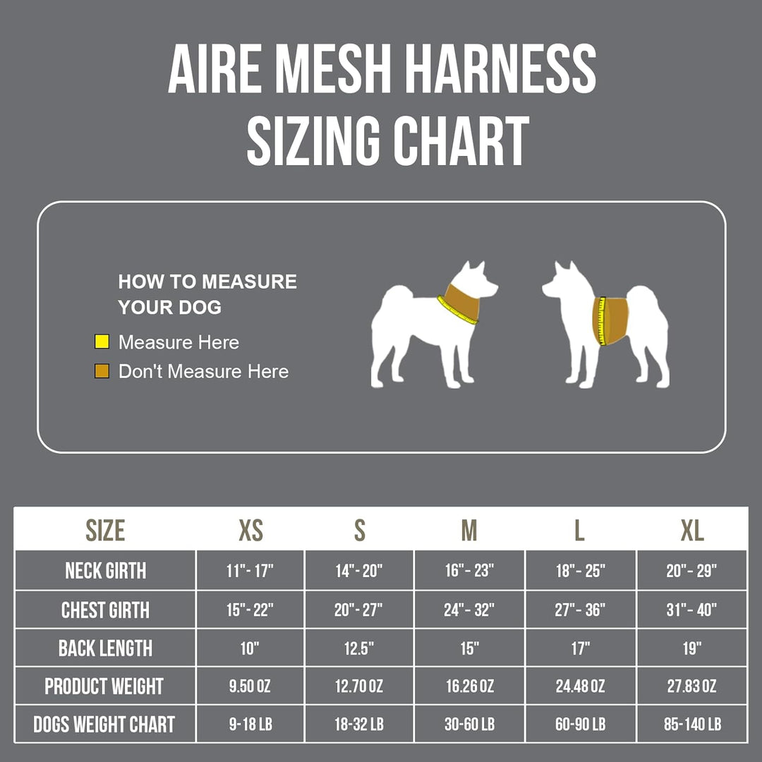 Tactical Dog Harness for Medium Dog, Mesh Design Breathable Military Dog Vests with Handles, Service Dog Vest Harness for Walking Hiking Training (M, Grey) - Just Closeouts Canada Inc.