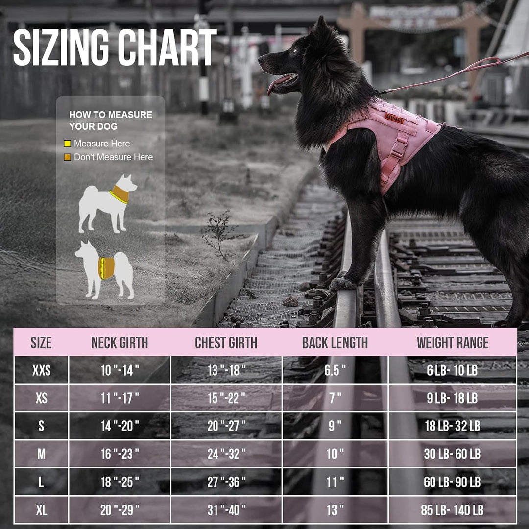 Tactical Dog Harness, Pink, Large - Just Closeouts Canada Inc.