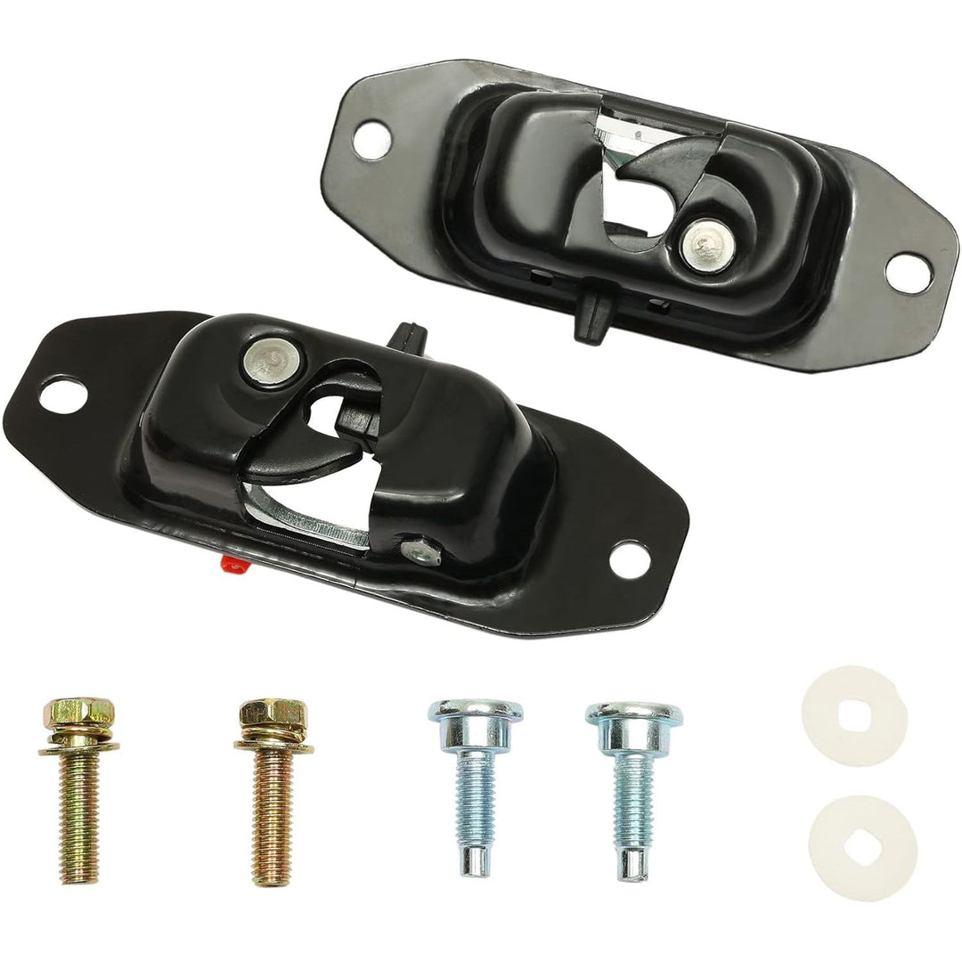 Tailgate Latch Kit, Compatible with 2007 - 2018 Chevy Silverado & GMC Sierra 1500 2500 3500 HD, Rear Left Driver & Right Passenger Liftgate Key Latch, with Tail Gate Striker Bolts - Just Closeouts Canada Inc.