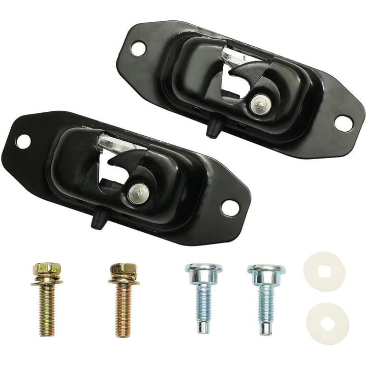 Tailgate Latch Kit, Compatible with 2007 - 2018 Chevy Silverado & GMC Sierra 1500 2500 3500 HD, Rear Left Driver & Right Passenger Liftgate Key Latch, with Tail Gate Striker Bolts - Just Closeouts Canada Inc.