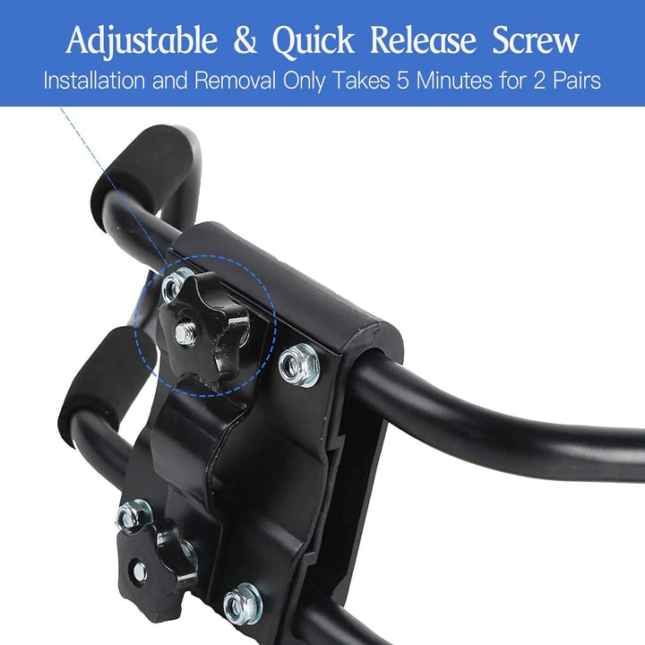 Telakeni 2 Pairs Kayak Carrier Racks, Universal Cars Kayak Canoe Roof Rack for SUV, Jeeps - Just Closeouts Canada Inc.