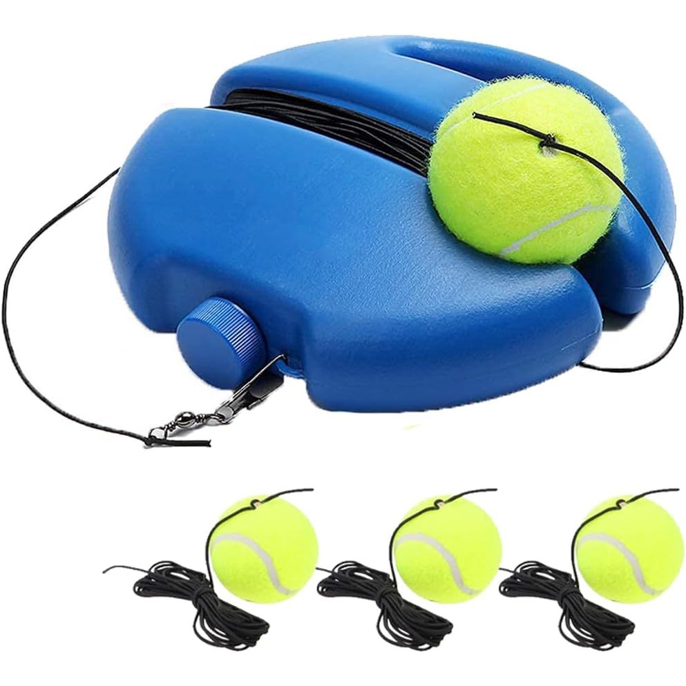 Tennis Trainer Rebound Ball with 3 String Balls, Solo Tennis Training Equipment, Portable Tennis Training Tool - Just Closeouts Canada Inc.