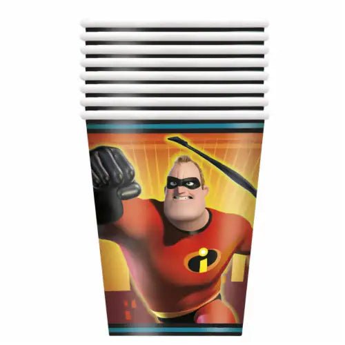 The Incredibles Paper Cups 9 oz, 8 per Pack - Just Closeouts Canada Inc.011179790562