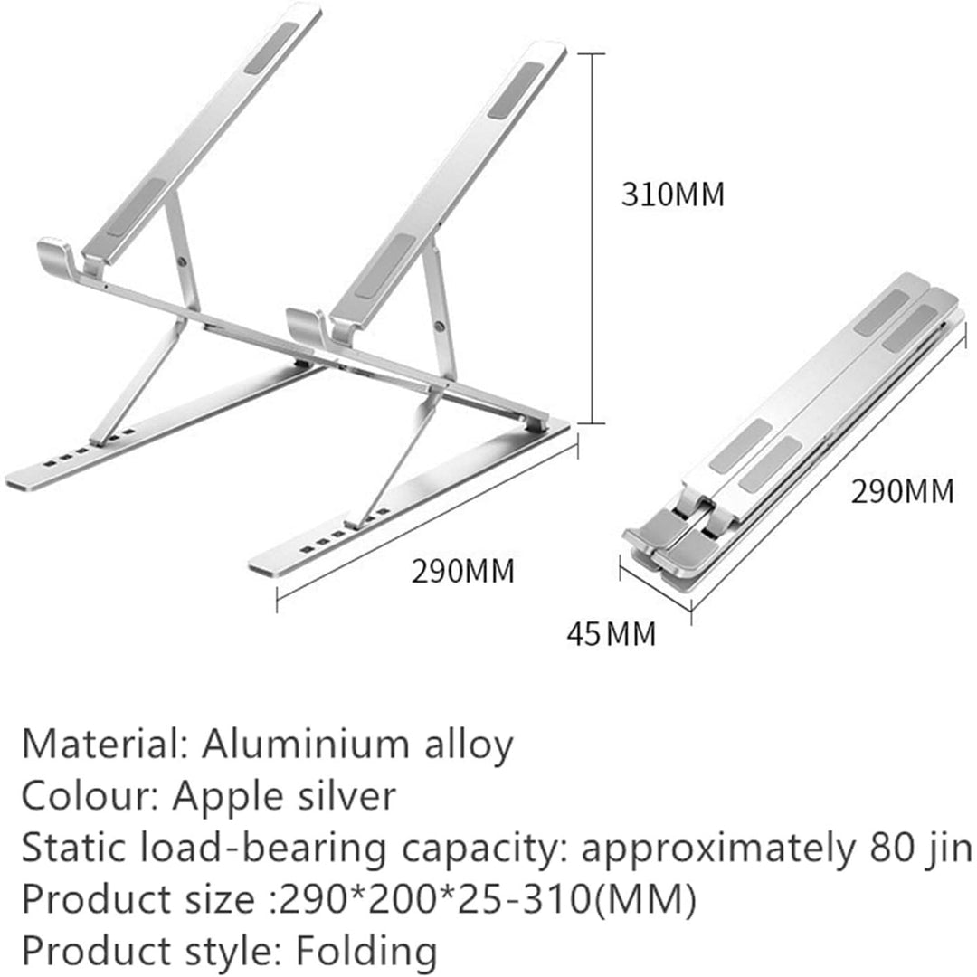 The Tablet Computer Features a Double - Layer Adjustable Stand Made of Aluminum Alloy, which is Portable, Stable, Heat - dissipating and ergonomically Designed for laptops ranging from 10 "to 17" - Just Closeouts Canada Inc.