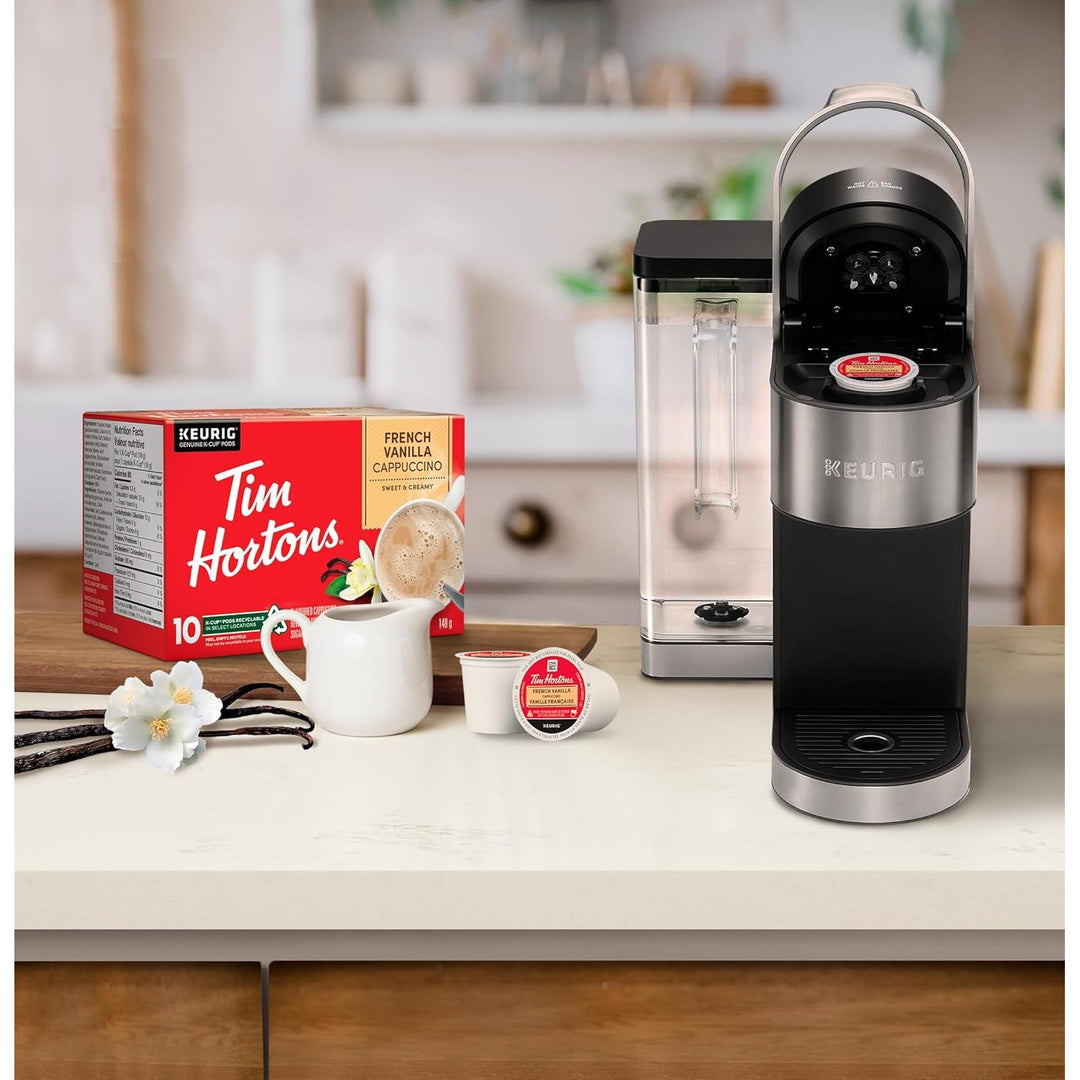 Tim Hortons French Vanilla Cappuccino, Single Serve Keurig K - Cup Pods, 10 Count - Just Closeouts Canada Inc.063209112721
