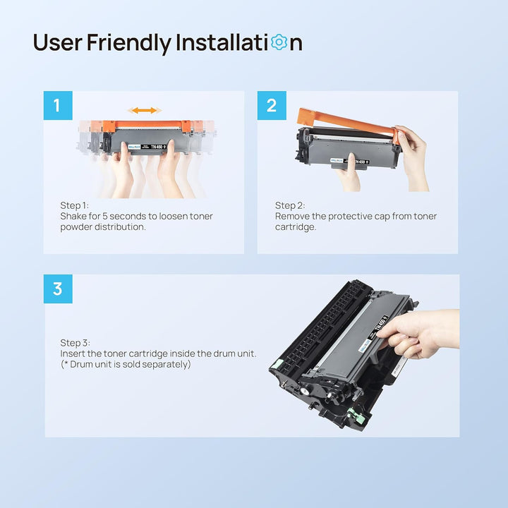 TN450 TN420 Toner Cartridge Replacement for Brother TN 450 TN 420 TN - 450 TN - 420 High Yield Compatible for HL - 2130 2132 2220 2240 MFC 7860 7070DW 7360N DCP - 7065DN 2840 2940 Priner - Just Closeouts Canada Inc.X0040YL07F,X004F79FUB