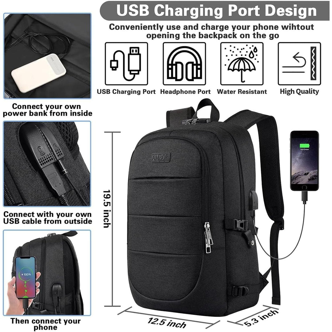 Travel Laptop Backpack 17.3 Inch Anti Theft - Just Closeouts Canada Inc.