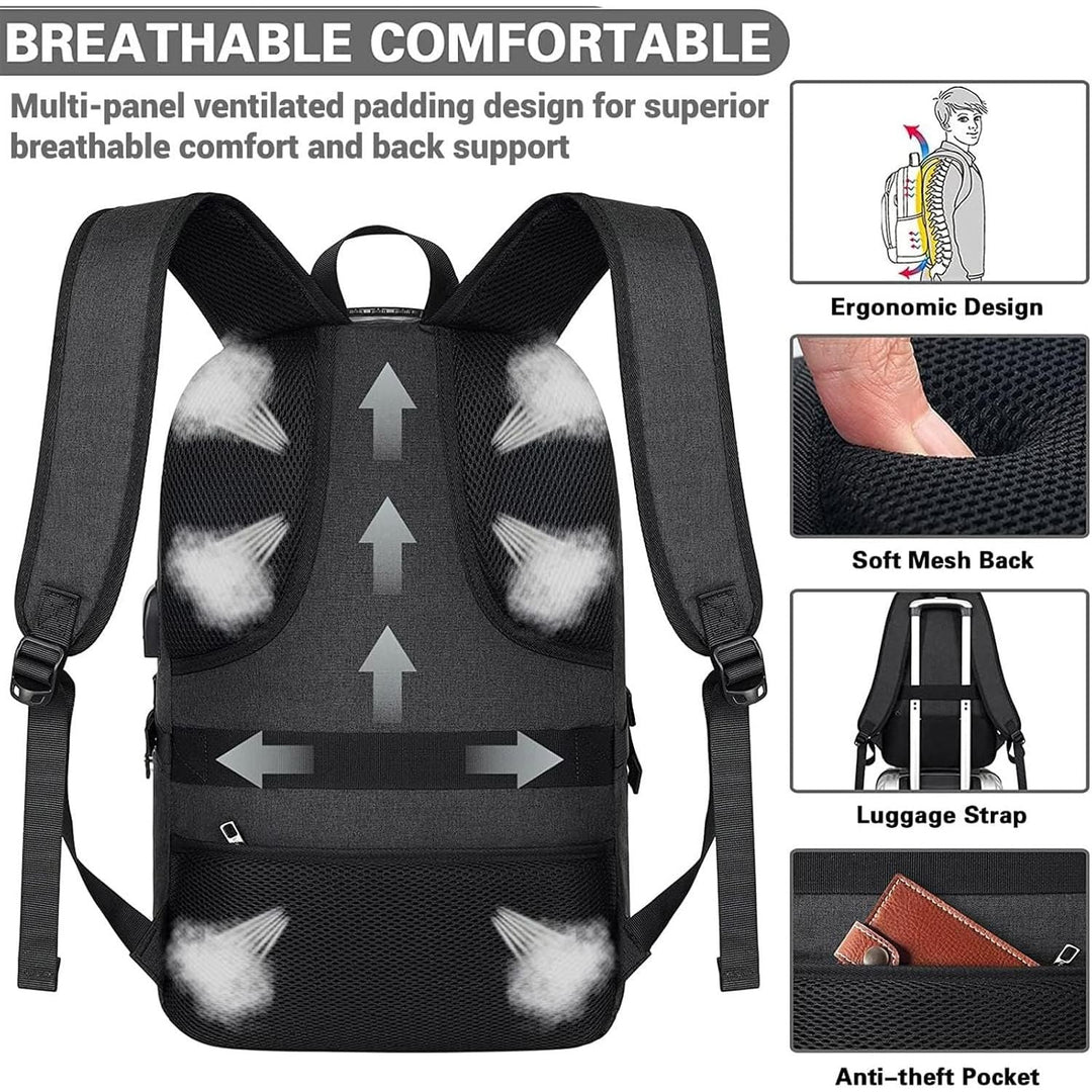 Travel Laptop Backpack 17.3 Inch Anti Theft - Just Closeouts Canada Inc.