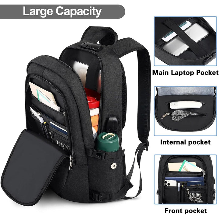 Travel Laptop Backpack 17.3 Inch Anti Theft - Just Closeouts Canada Inc.