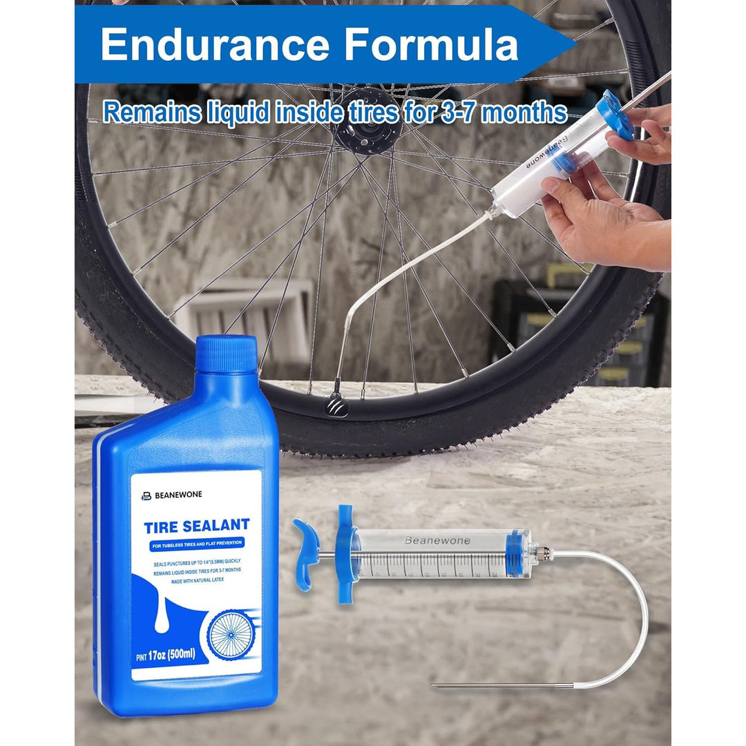 Tubeless Tire Sealant, 500ML Tubeless Sealant Long - Lasting Bike Sealant for MTB, Road, CX and Gravel Bicycle Tires - Just Closeouts Canada Inc.