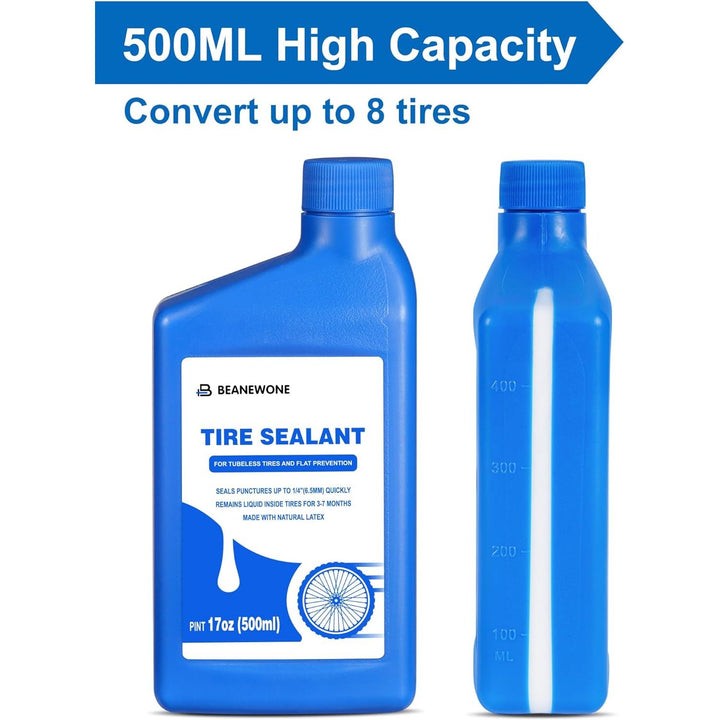 Tubeless Tire Sealant, 500ML Tubeless Sealant Long - Lasting Bike Sealant for MTB, Road, CX and Gravel Bicycle Tires - Just Closeouts Canada Inc.