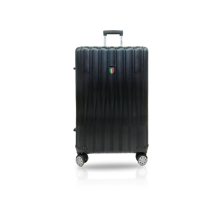 TUCCI Baratro 3 - Piece Hardside Luggage Set - Black (20"/24"/28") - Just Closeouts Canada Inc.