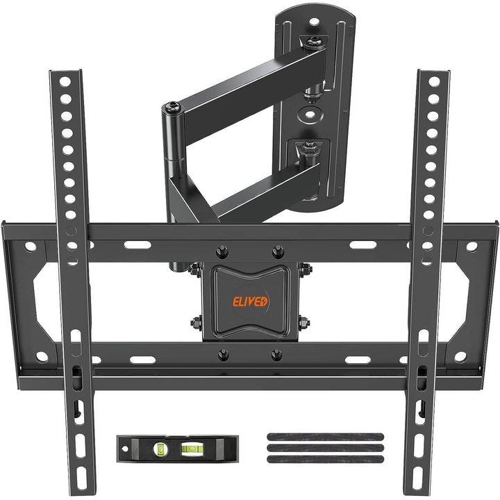 TV Wall Mount Swivel and Tilt for Most 26 - 55" Flat Curved TVs, Corner TV Mount Single Stud for Perfect Center, Max VESA 400x400mm, 77 lbs. Full Motion Wall Mount - Just Closeouts Canada Inc.