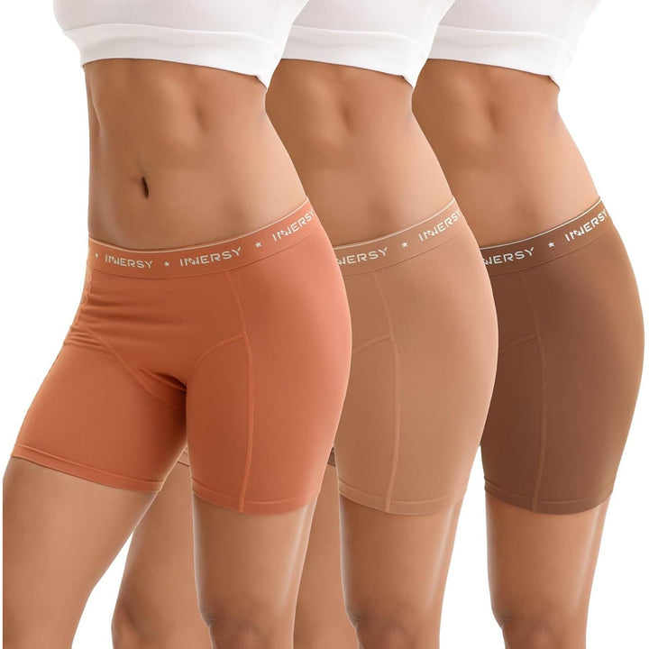 INNERSY Earth Tone three-pack boxer brief assortment