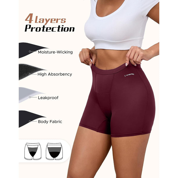 INNERSY period boyshort layered gusset
