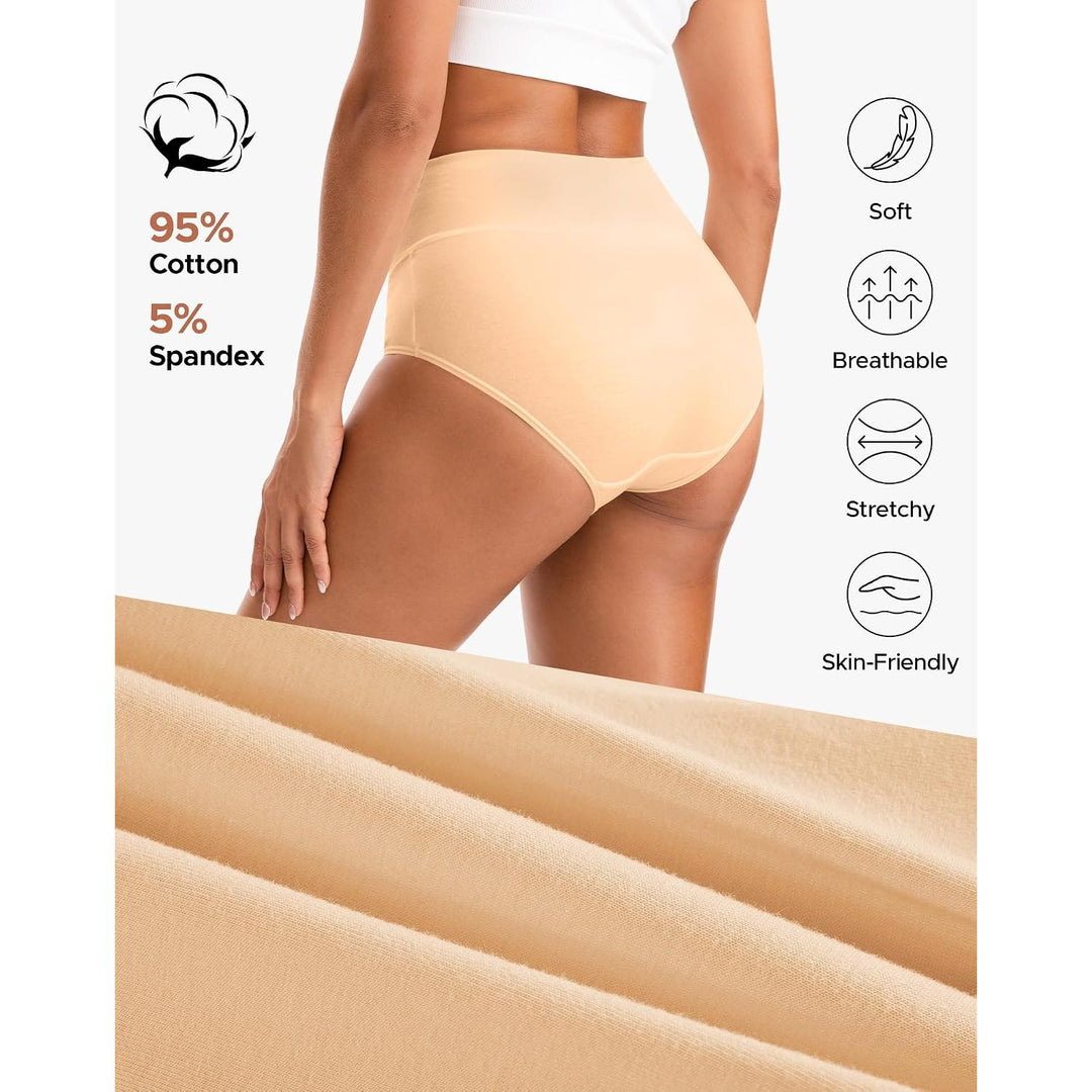 INNERSY women's underwear, XXL – Nude cotton-stretch fabric and rear detail