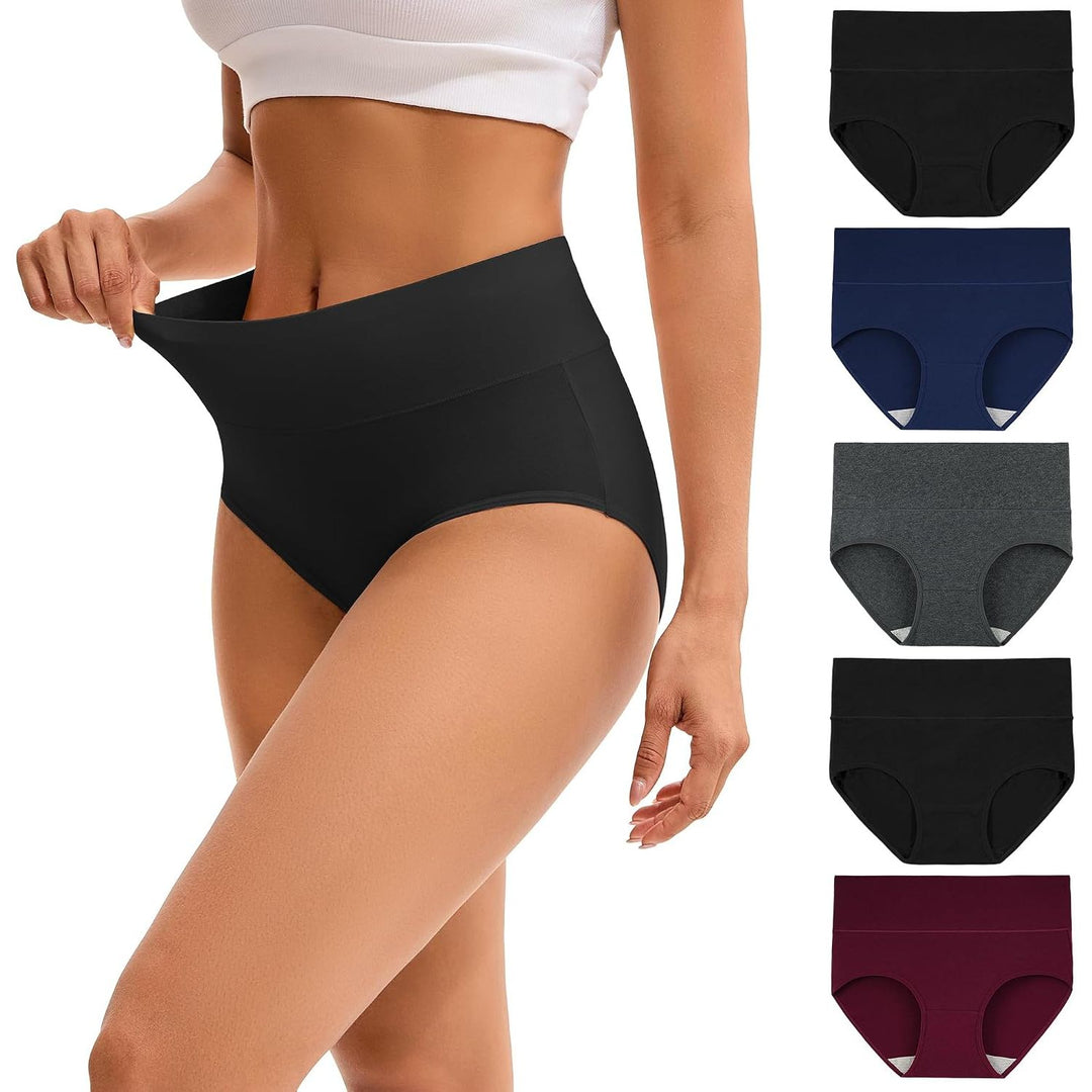 INNERSY women's underwear, Style 6, XXL – Style 6 five-pack with black, navy, grey and burgundy pairs