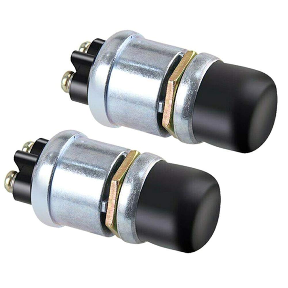 Two-pack of 12V 50A momentary push-button switches