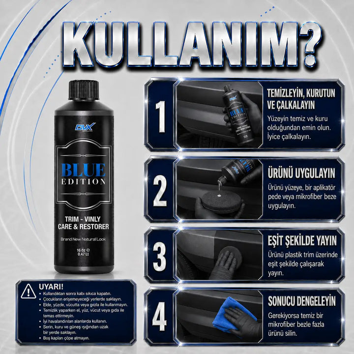 DVX2206 Blue Edition | Trim Care & Restorer - Plastik Bakım Onarım