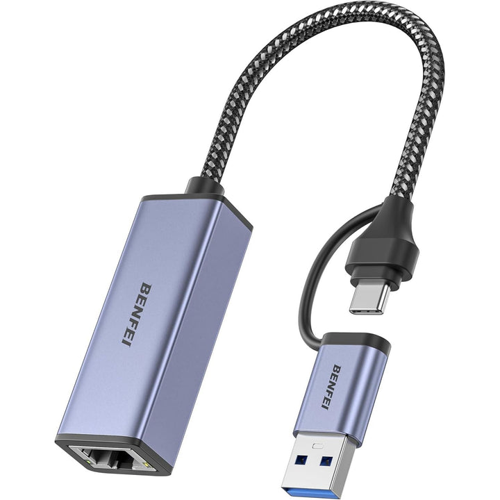 USB-A/USB-C to Gigabit Ethernet RJ45 Adapter - Just Closeouts Canada Inc.