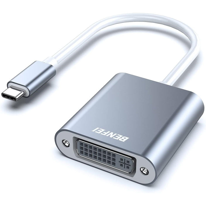USB C to DVI Adapter, Type-C to DVI Adapter [Thunderbolt 3/4 Compatible] with iPhone 15 Pro/Max, MacBook Pro/Air 2023, iPad Pro, iMac, S23, XPS 17, Surface Book 3 and More - Grey - Just Closeouts Canada Inc.000164grey