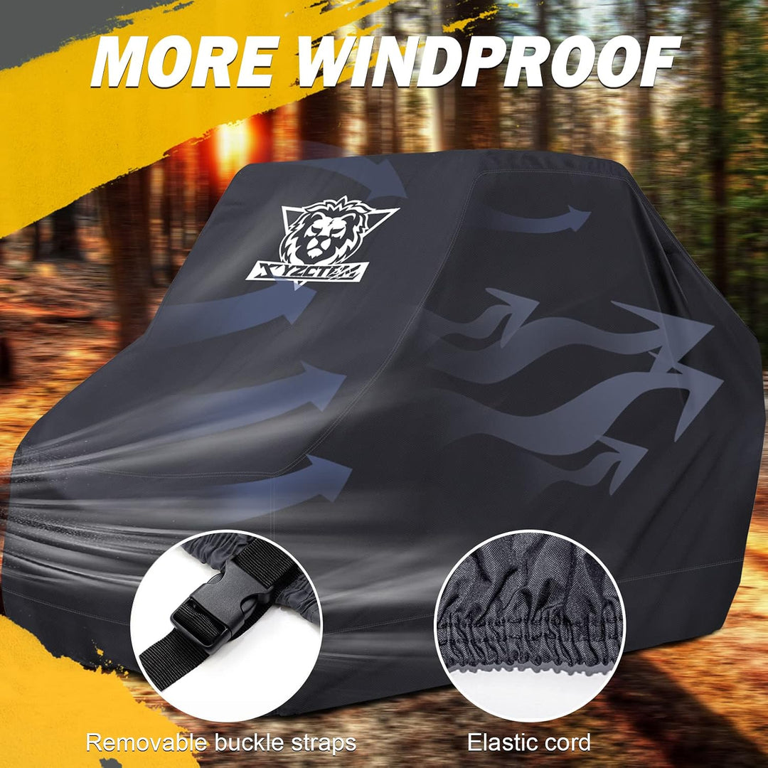 UTV Storage Cover – Black, 158.1 × 62.06 × 75.2 in, 4–6 Seater - Just Closeouts Canada Inc.