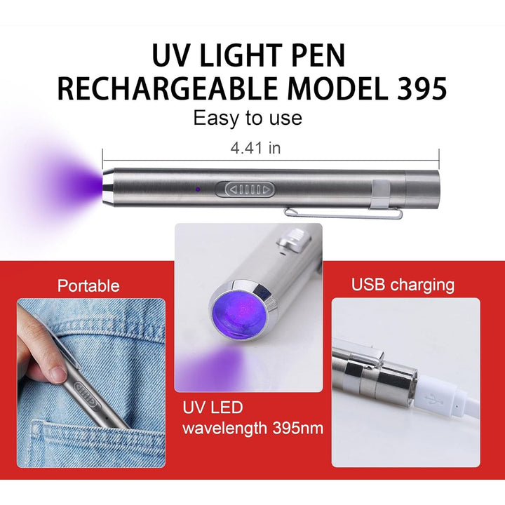 UV Resin Kit with Light - 60g UV Resin with Rechargeable 395nm Flashlight, Fast Curing in 5 Seconds, Clear UV Glue Adhesive for Bonding Plastic, Glass Repair, Acrylic, Jewelry Making, Resin, Crafts - Just Closeouts Canada Inc.