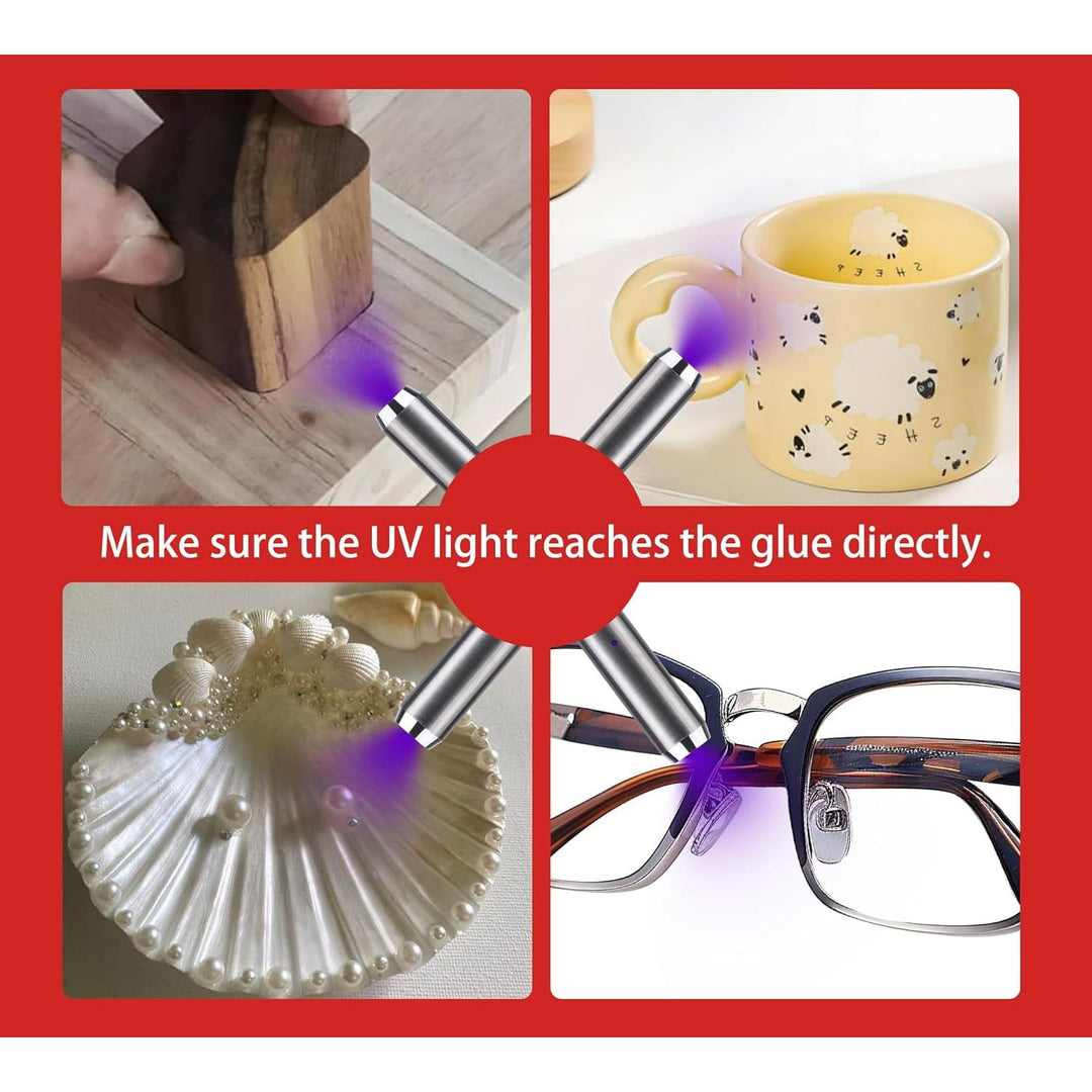 UV Resin Kit with Light - 60g UV Resin with Rechargeable 395nm Flashlight, Fast Curing in 5 Seconds, Clear UV Glue Adhesive for Bonding Plastic, Glass Repair, Acrylic, Jewelry Making, Resin, Crafts - Just Closeouts Canada Inc.