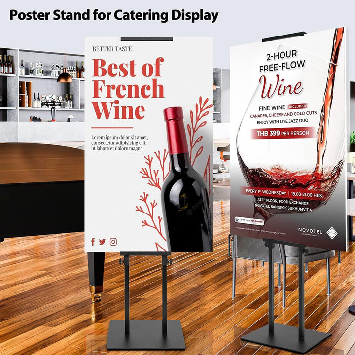 VAIIGO Poster Stand for Display - Heavy Duty Floor Standing Sign Holder,Double - Sided Poster Board Stand,Adjustable Height Up to 80 inch,Signage Banner Stand for Board & Foam Display Stand - Just Closeouts Canada Inc.