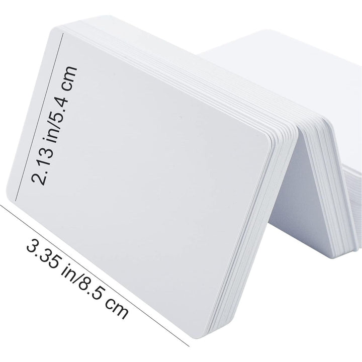 VANRA 250 Pack Premium Blank PVC Cards for Photo ID Badge Printers CR80 30 Mil White Plastic Card for Standard ID Cards and Identification Badges - Just Closeouts Canada Inc.