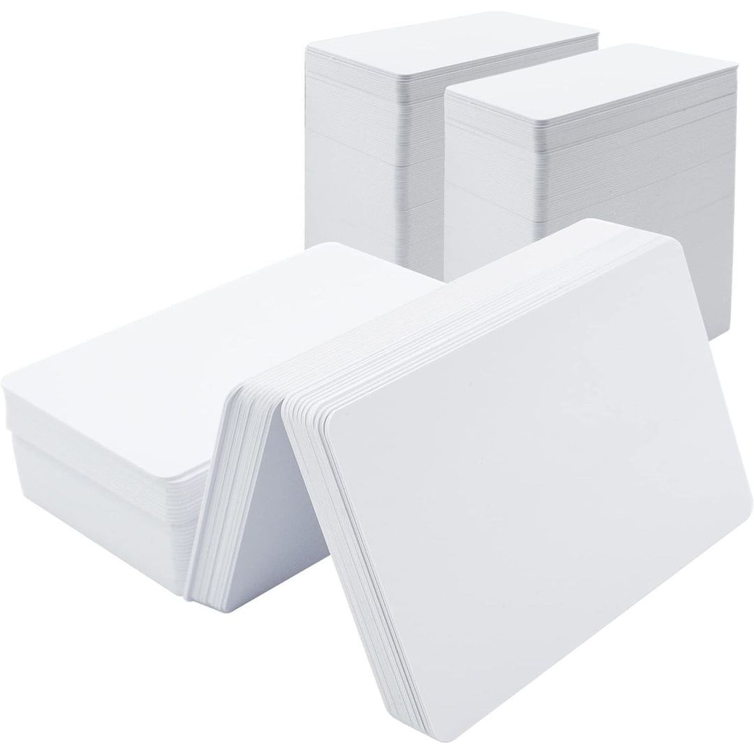 VANRA 250 Pack Premium Blank PVC Cards for Photo ID Badge Printers CR80 30 Mil White Plastic Card for Standard ID Cards and Identification Badges - Just Closeouts Canada Inc.