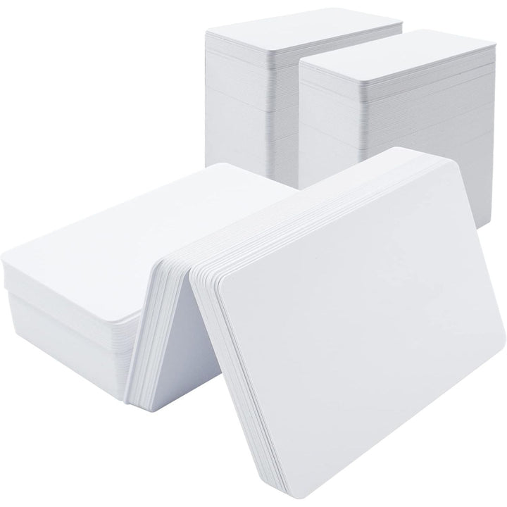 VANRA 250 Pack Premium Blank PVC Cards for Photo ID Badge Printers CR80 30 Mil White Plastic Card for Standard ID Cards and Identification Badges - Just Closeouts Canada Inc.