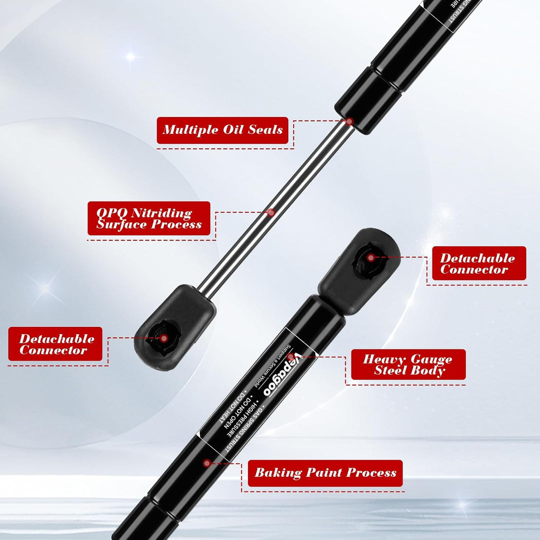 Vepagoo C1610445 C1624093 10 Inch 50Lb/222N Gas Shocks Struts Lift Supports Compatible with Truck Pickup Tool Box Lid RV Door, Cabinet Lid Door, C1624093A, Set of 2 - Just Closeouts Canada Inc.