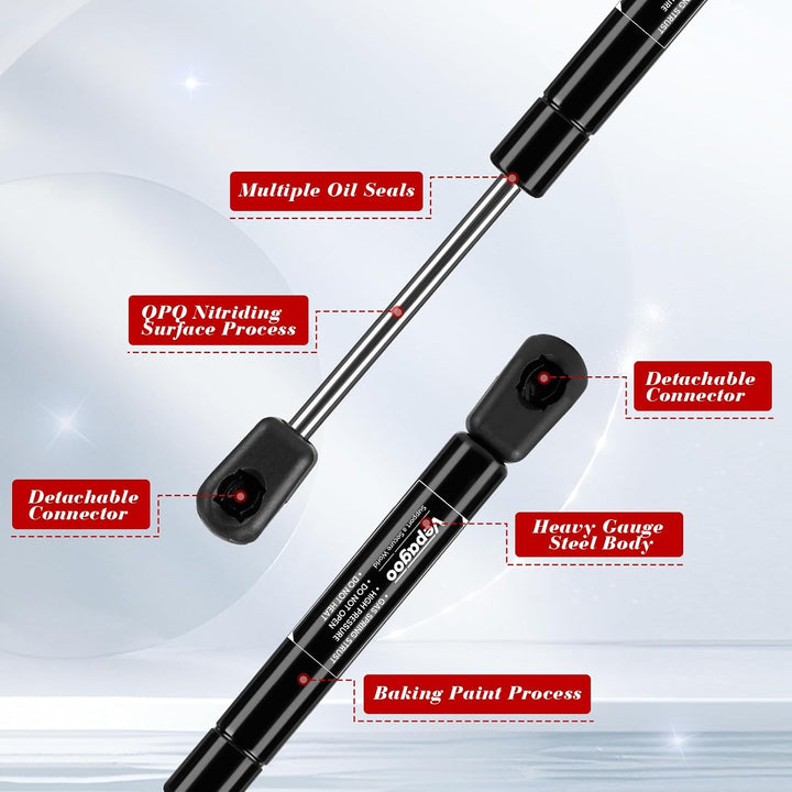 Vepagoo C1610445 C1624093 10 Inch 50Lb/222N Gas Shocks Struts Lift Supports Compatible with Truck Pickup Tool Box Lid RV Door, Cabinet Lid Door, C1624093A, Set of 2 - Just Closeouts Canada Inc.