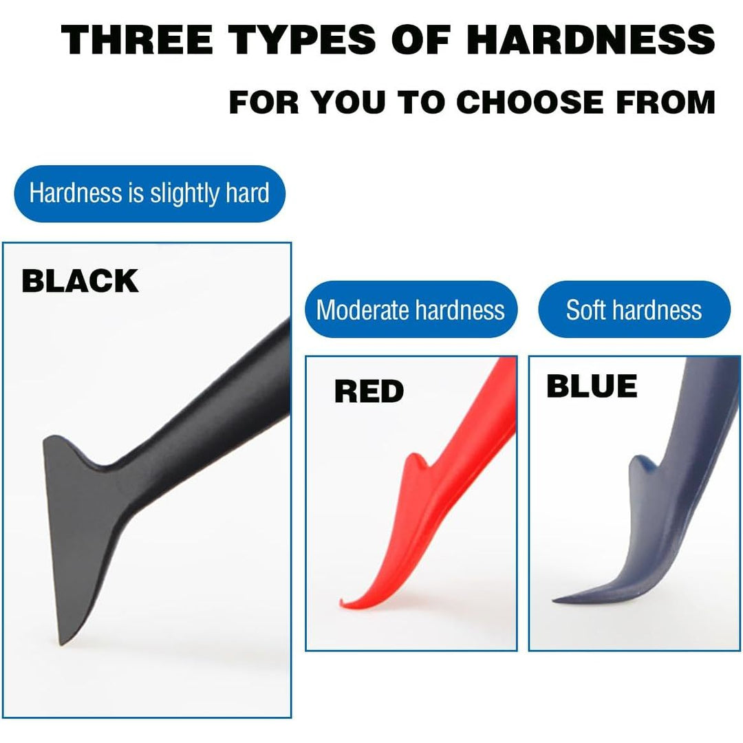 Close-up of flexible wrap squeegee tips