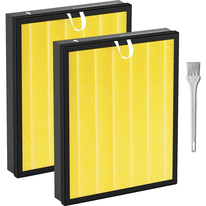 Vital 200S - P Pet Filter Replacement Compatible with LEVOIT Vital 200S Air Purifier: 3 - in - 1 H13 True HEPA and High - Efficiency Activated Carbon Filter, Part  Vital200S - RF - PA, 2 Pack, Yellow - Just Closeouts Canada Inc.