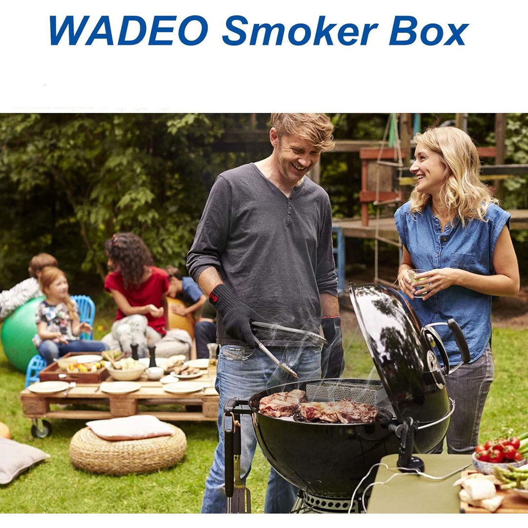 WADEO Pellet Smoker, Cold Smoke Generator for BBQ Grill Hot or Cold Smoking, Ideal for Smoking Meat, Fish, Cheese (Rectangle) - Just Closeouts Canada Inc.
