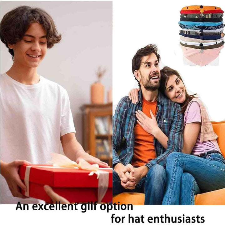 Wall Mounted Baseball Cap Organizer, 2 - Pack Hat Rack with Hardware, Space - Saving Hat Storage Hanger (black) - Just Closeouts Canada Inc.