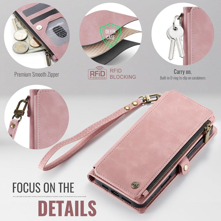 Wallet Phone Case for iPhone SE / 7 / 8 – Rose Pink - Just Closeouts Canada Inc.