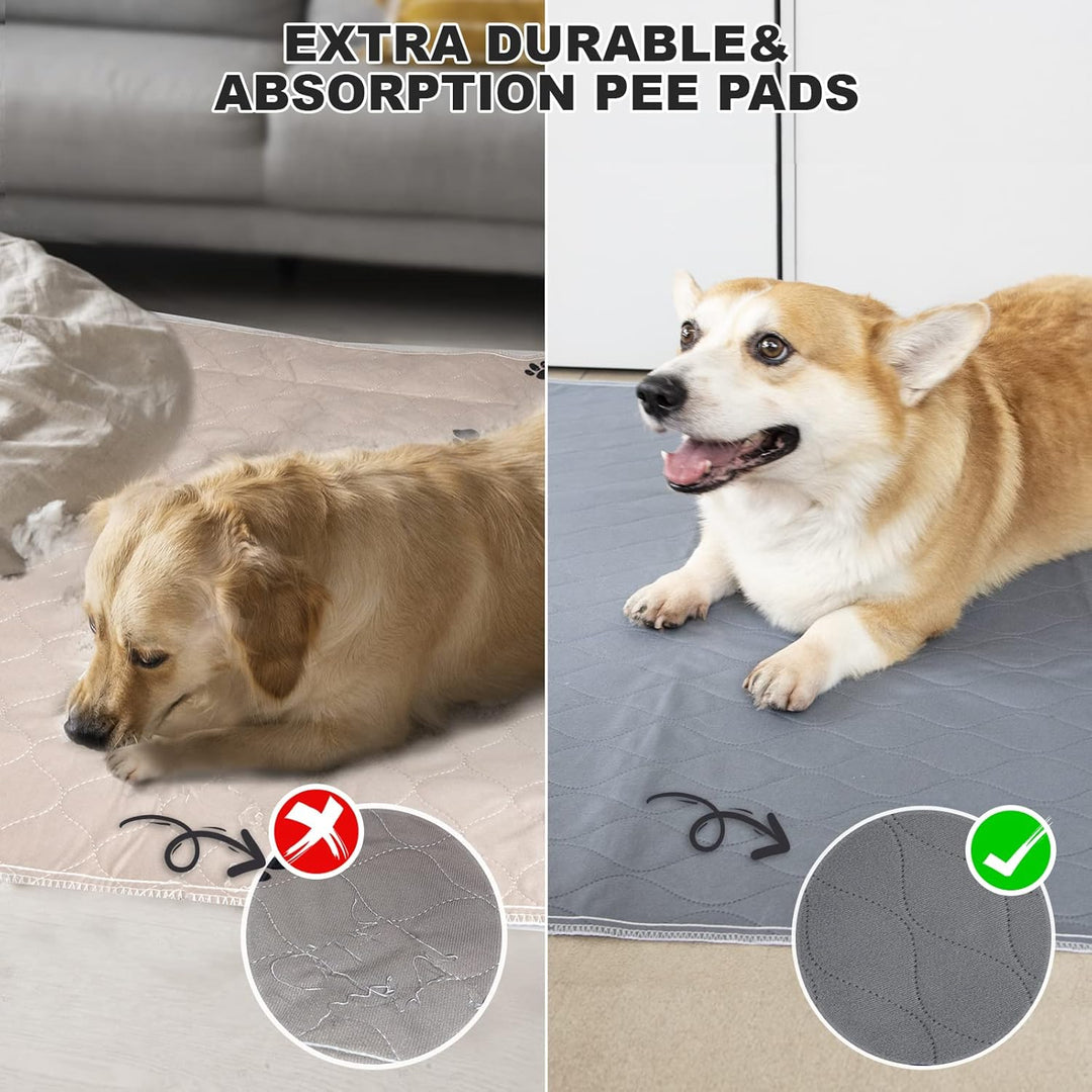 Washable Pee Pads for Dogs - 2 Pack Dog Pee Pads Extra Large Absorbent Reusable Washable Puppy Pee Pads Dog Non - Slip Whelping Training Pads for Dogs - Just Closeouts Canada Inc.X003B8JURX
