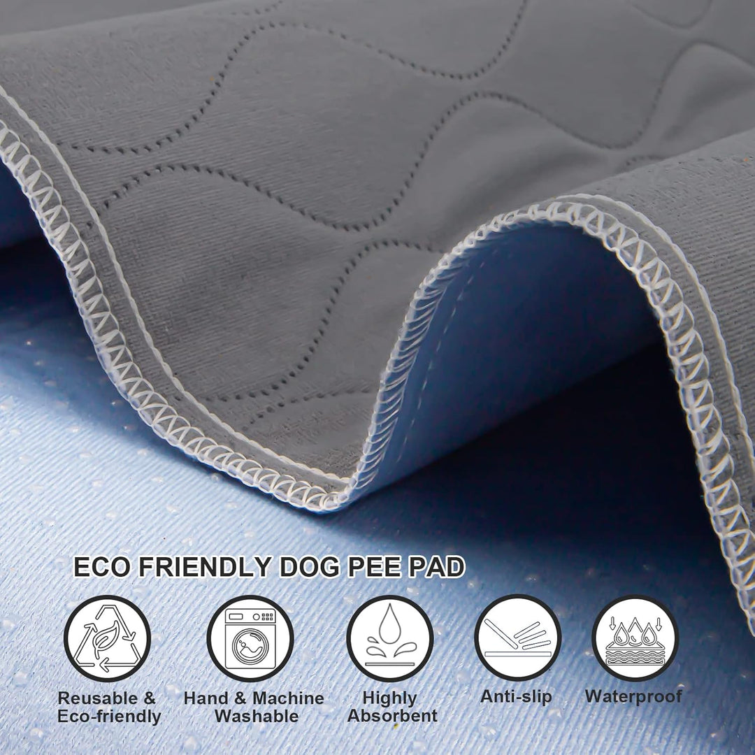 Washable Pee Pads for Dogs - 2 Pack Dog Pee Pads Extra Large Absorbent Reusable Washable Puppy Pee Pads Dog Non - Slip Whelping Training Pads for Dogs - Just Closeouts Canada Inc.X003B8JURX