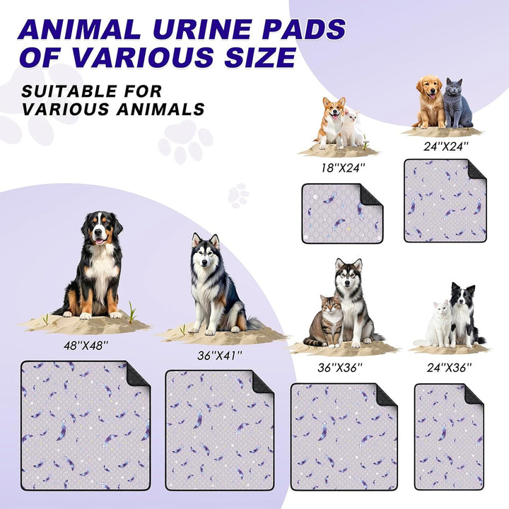 Washable Pee Pads for Dogs, 2Pack Reusable Puppy Pads, Super Absorbent & Leakproof Dog Pads, Anti - Slip Dog Pee Pads for Puppy Training & Incontinence, Whelping, Playpen, 24"x36" - Just Closeouts Canada Inc.X004MD6I7B